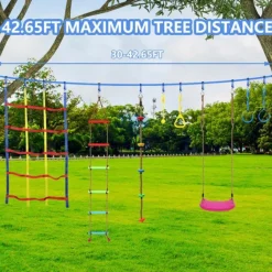 Best Great Playthings Ninja Warrior Obstacle Course with 8 accessories