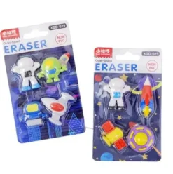 Clearance Idako Outer Space Series Mini Erasers Card