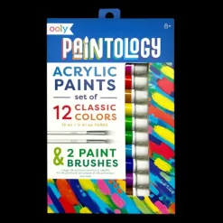 Best Ooly Paintology Acrylic Paint Set - Classic Colors - Set of 12
