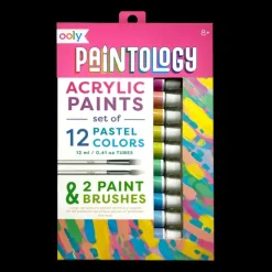 Clearance Ooly Paintology Acrylic Paints Set - Pastel Colors - Set of 12