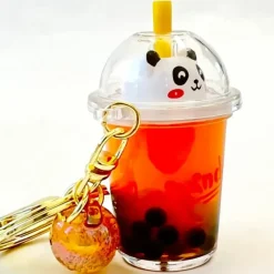 Best BC Mini Panda Boba Tea Floaty Key Charm