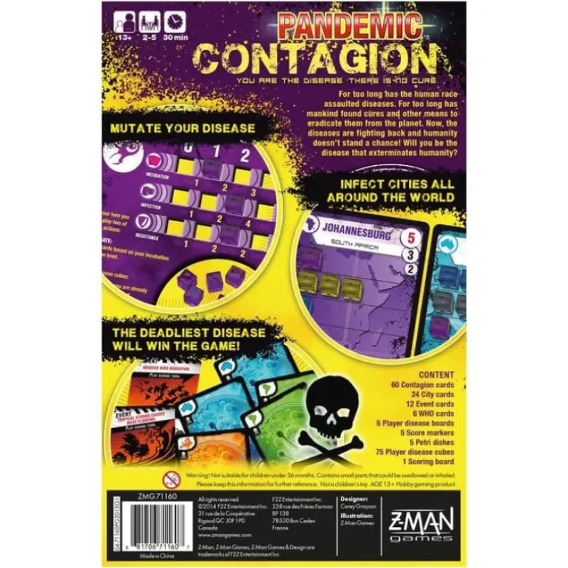 Hot Asmodee Pandemic - Contagion