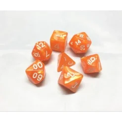 Hot Legacy Dice Pearl 7 Dice Set with Bag