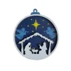 Idako Personalized Wooden Christmas Ornament Nativity Scene (Standard)