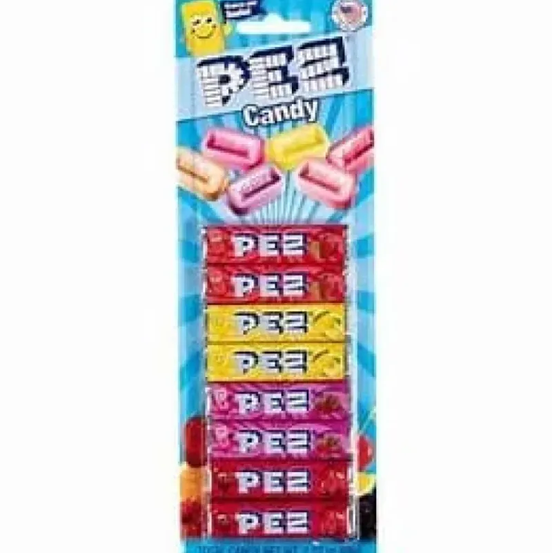 Best PEZ Candy Pez Blister Card - Fruit 8 Pack Candy Rolls