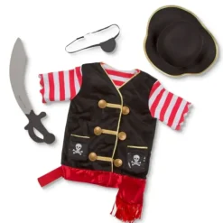 Best Melissa u0026 Doug Pirate Role Play Dress-up Costume Set