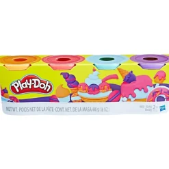 Sale Hasbro Play-Doh 4 oz. 4 Pack of Cans - Assorted Colors