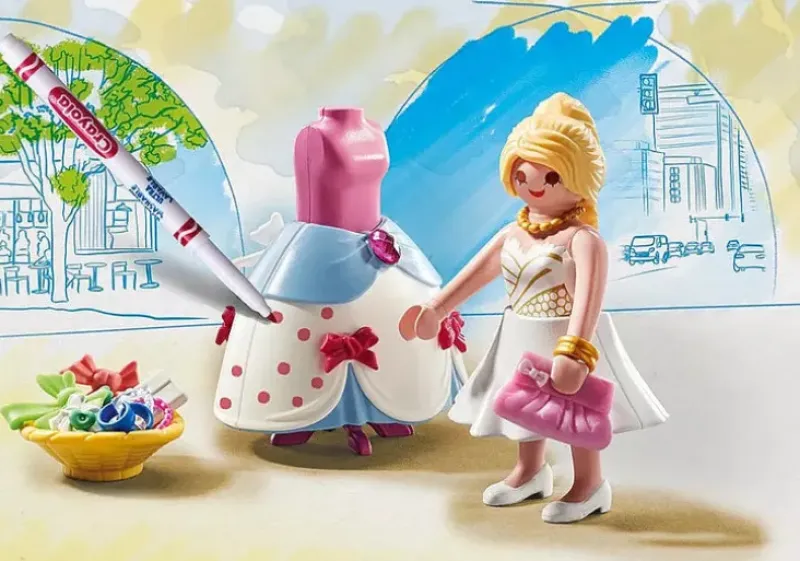 Online Playmobil Color: Fashion Show Designer with Clothes and Accessories