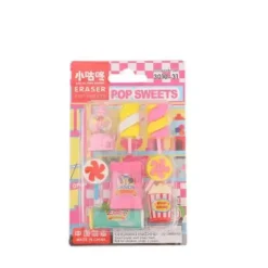 Best Idako Pop Sweets Mini Erasers Card