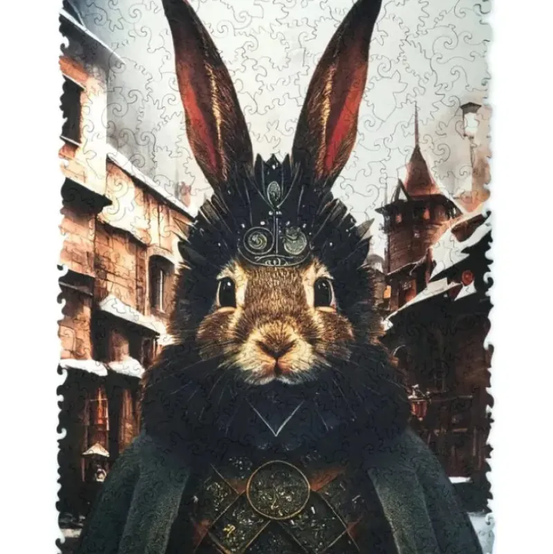 New Unidragon Pop-Art - Count Rabbit Wooden Puzzle - 250 Pieces