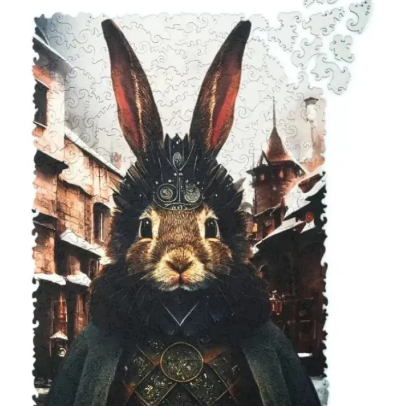 New Unidragon Pop-Art - Count Rabbit Wooden Puzzle - 250 Pieces