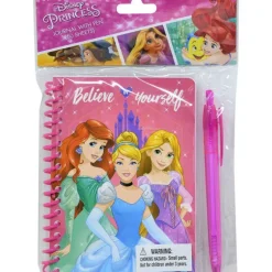 Outlet United Party Princess Spiral Notebook with Pen in Poly Bag with Header 50 Sheets