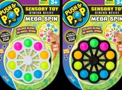 New JA-RU Push & Pop Sensory Toy Mega Spin