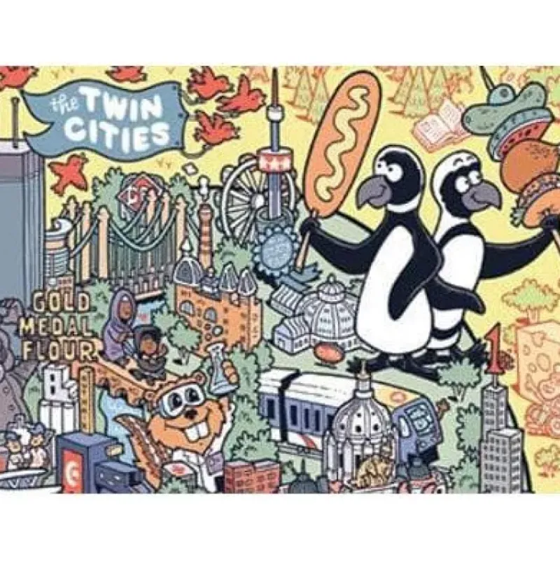 Best Maynards Puzzle Twist - Color Me Minnesota - 1,000 Piece Puzzle