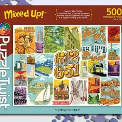Best Maynards Puzzle Twist - Cycling The Cities - 500 Piece Puzzle