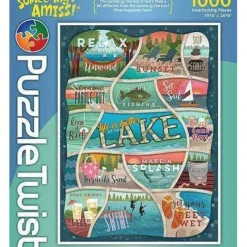 Best Maynards Puzzle Twist - Life Is Better At The Lake - 1,000 Piece Puzzle