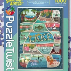Best Maynards Puzzle Twist - Life Is Better At The Lake - 1,000 Piece Puzzle