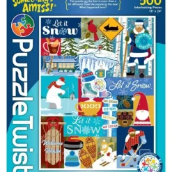 Clearance Maynards Puzzle Twist - MinneSNOWta - 1,000 Piece Puzzle
