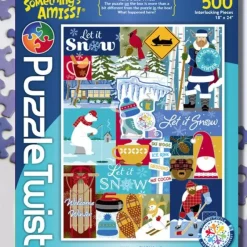 Clearance Maynards Puzzle Twist - MinneSNOWta - 1,000 Piece Puzzle