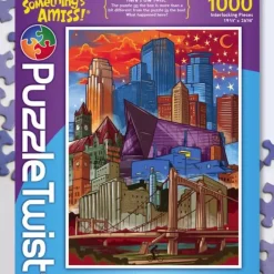Maynards Puzzle Twist - Moon Over Minneapolis - 1,000 Piece Puzzle