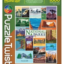 Clearance Maynards Puzzle Twist - National Parks and Treasures - 1,000 Piece Puzzle