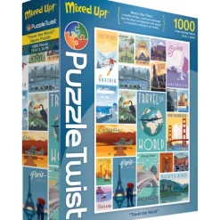 Clearance Maynards Puzzle Twist - Travel the World - 1,000 Piece Puzzle