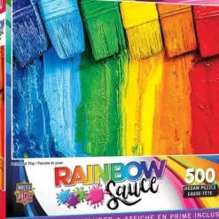 Outlet MasterPieces Rainbow Sauce - Paint and Play - 500 Piece Puzzle