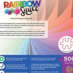 Discount MasterPieces Rainbow Sauce - Twist and Swirl - 500 Piece Puzzle