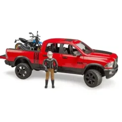 Discount Bruder RAM 2500 Power Wagon with Scrambler Ducati Desert Sled