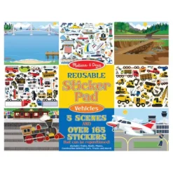 Clearance Melissa u0026 Doug Reusable Sticker Pad - Vehicles