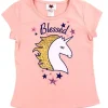 Best Childrens Apparel RMLA Girls Grey 7-12 Foil Screen T-Shirt