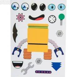 Discount The Toy Network Robot Character Sticker Set - 12 Pieces