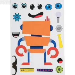 Discount The Toy Network Robot Character Sticker Set - 12 Pieces