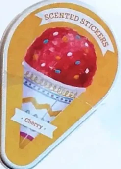 Sale Peaceable Kingdom Scented Sticker Tin - Cherry Ice Cream