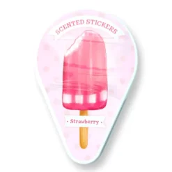 Discount Peaceable Kingdom Scented Sticker Tin - Strawberry Ice Cream