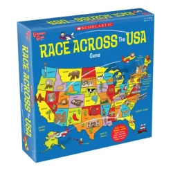 Discount University Games Scholastic Race Across the USA Game