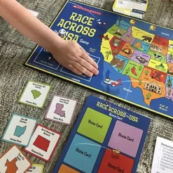 Discount University Games Scholastic Race Across the USA Game