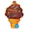 Hot Peaceable Kingdom Scratch & Sniff Birthday Card - Chocolate Ice Cream Cone