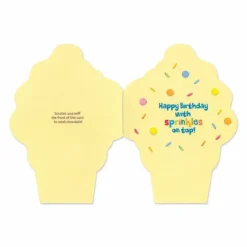 Hot Peaceable Kingdom Scratch & Sniff Birthday Card - Chocolate Ice Cream Cone