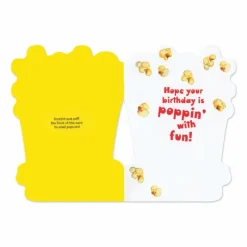 Discount Peaceable Kingdom Scratch & Sniff Birthday Card - Popcorn