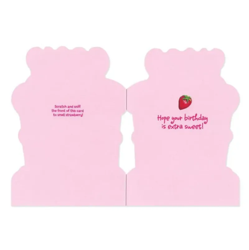 Outlet Peaceable Kingdom Scratch & Sniff Birthday Card - Strawberry Birthday Cake