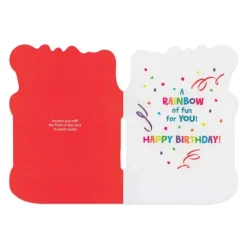 Peaceable Kingdom Scratch & Sniff Birthday Card - Rainbow Cake