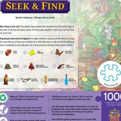 MasterPieces Seek & Find - Garden Hideway - 1000 Piece Puzzle