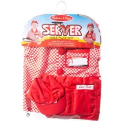 Outlet Melissa u0026 Doug Server Role Play Dress-up Costume Set