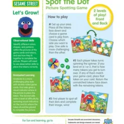 Hot MasterPieces Sesame Street - Spot the Dot Picture Spotting Game Set