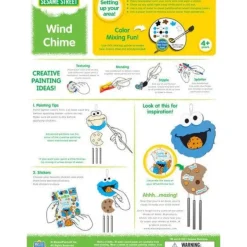 Hot MasterPieces Sesame Street Wind Chime Wood Paint Kit