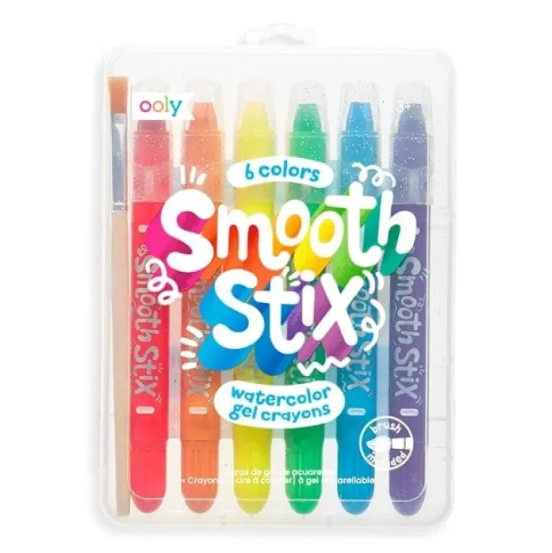 Online Ooly Smooth Stix Watercolor Gel Crayons - Set of 6