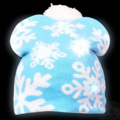 Clearance The Toy Network Snowflake Light-Up Beanie Hat