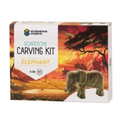 Hot XYZ Toys Soapstone Carving Kit Elephant