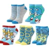 Sale Bio World Sonic the Hedgehog 2 Logo 5 Pair Ankle Socks
